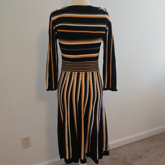 Appraisal Black Multi Colored Knit Dress - Misses Small - Picture 7 of 7